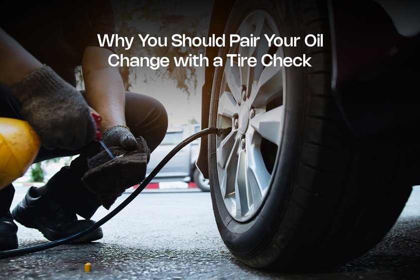 Oil Change with a Tire Check